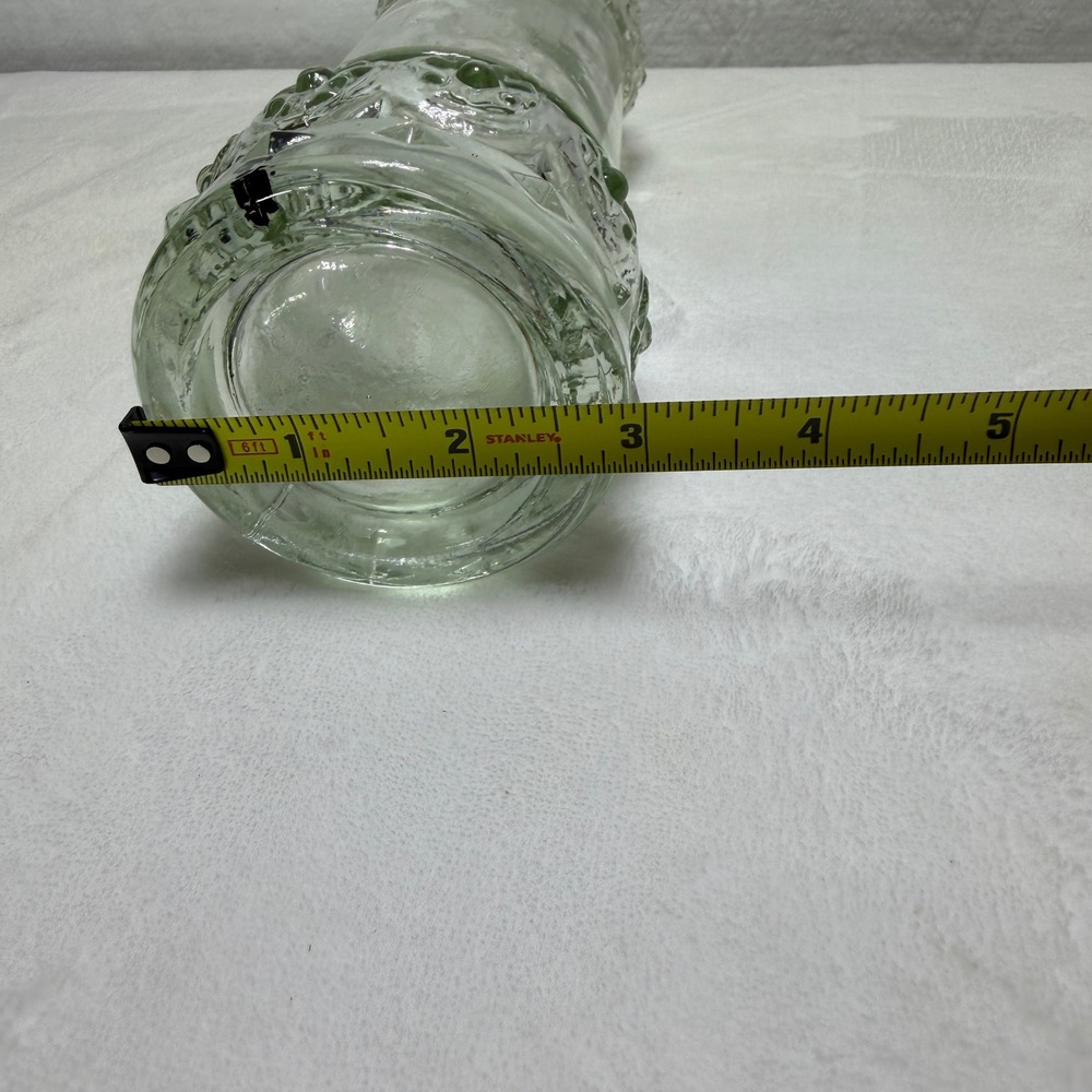 Williams Sonoma Clear Glass Hobnail Ribbed Decorative Bottle Cruet - Picture 8 of 9